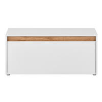 SCHUHBANK Crisp-61 - Weiß, Holzwerkstoff (100/45/40cm) - Lomado