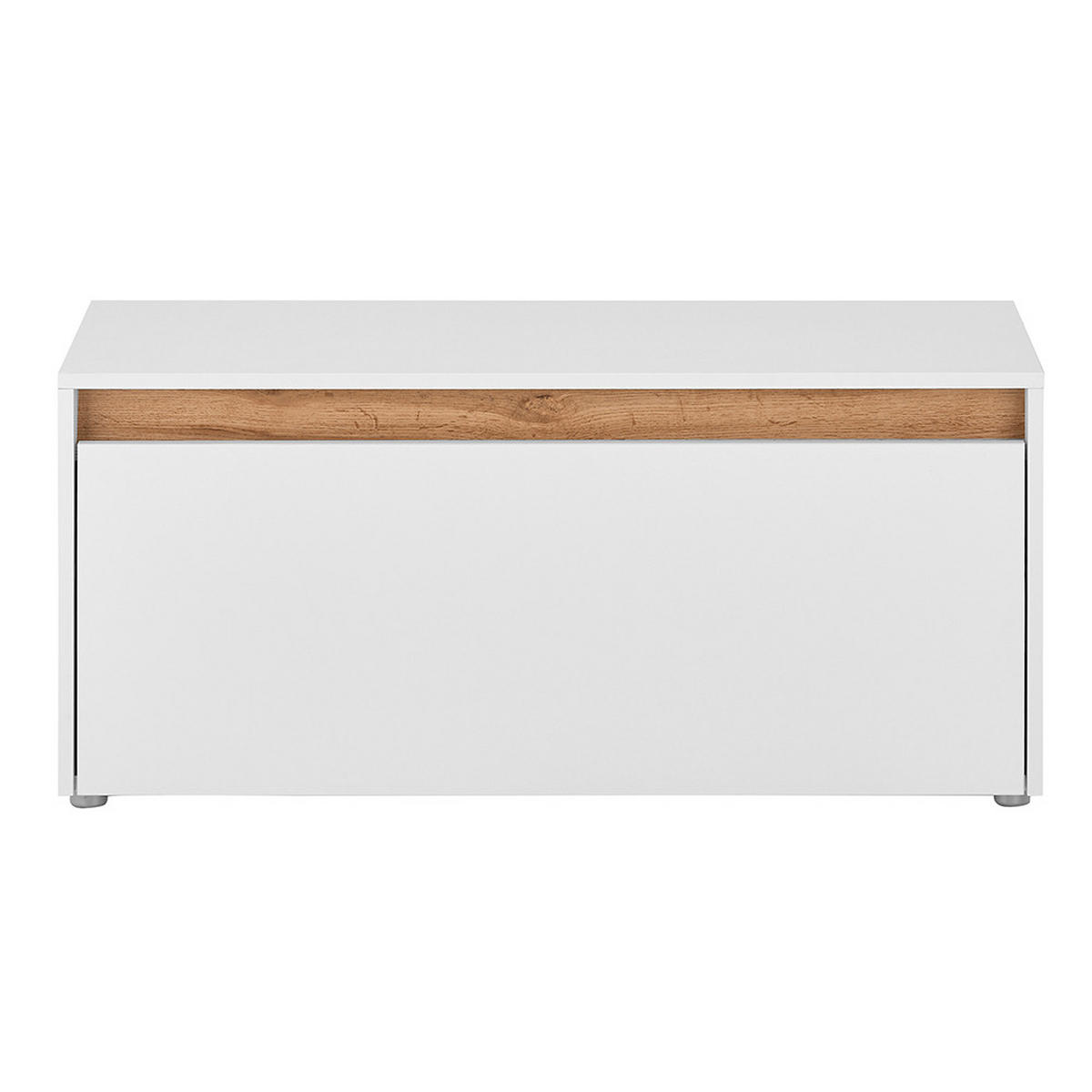 SCHUHBANK Crisp-61 - Weiß, Holzwerkstoff (100/45/40cm) - Lomado