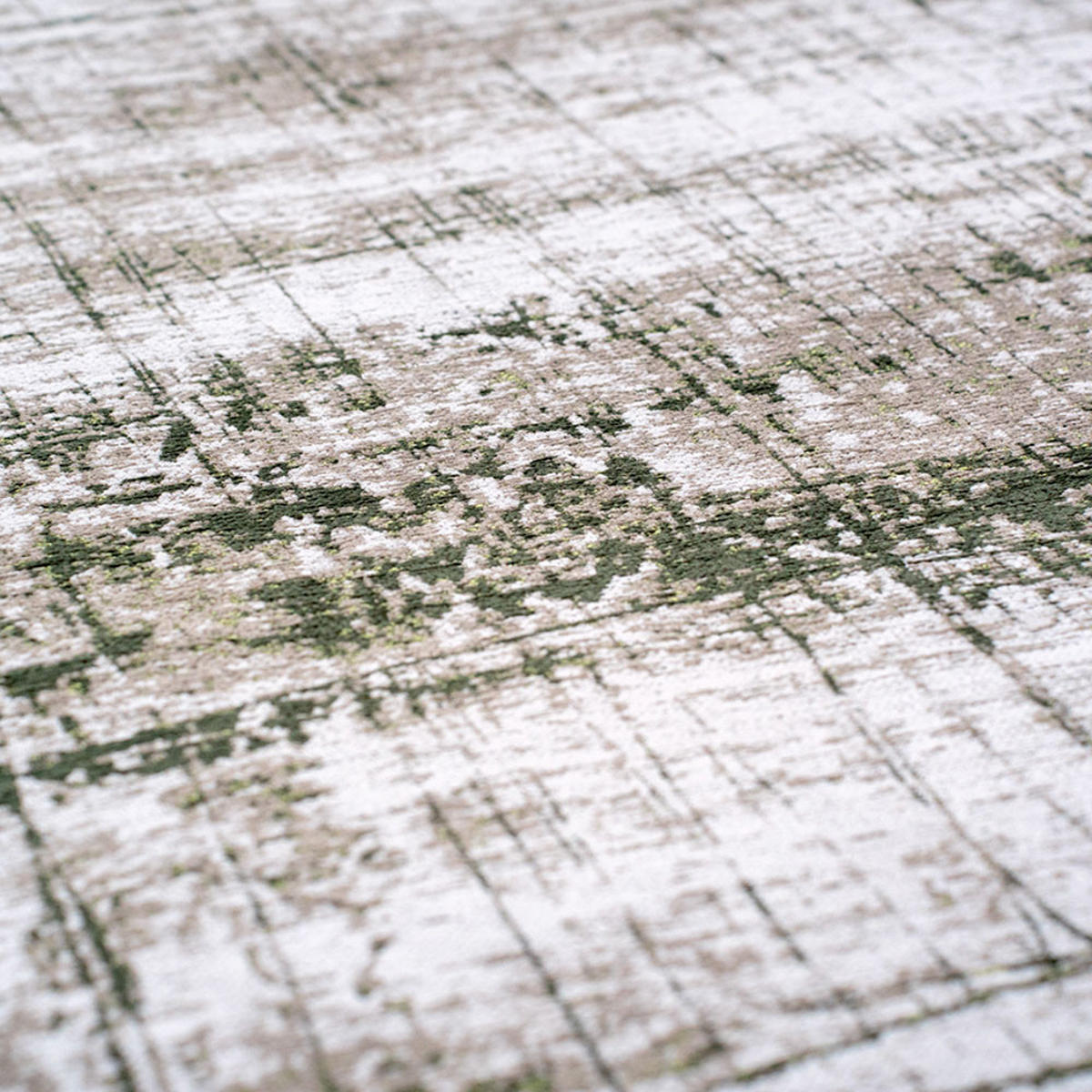 TEPPICH Central Green Mad Men Griff 240/240 cm - Grün, Kunststoff/Textil (240/240cm) - Louis De Poortere