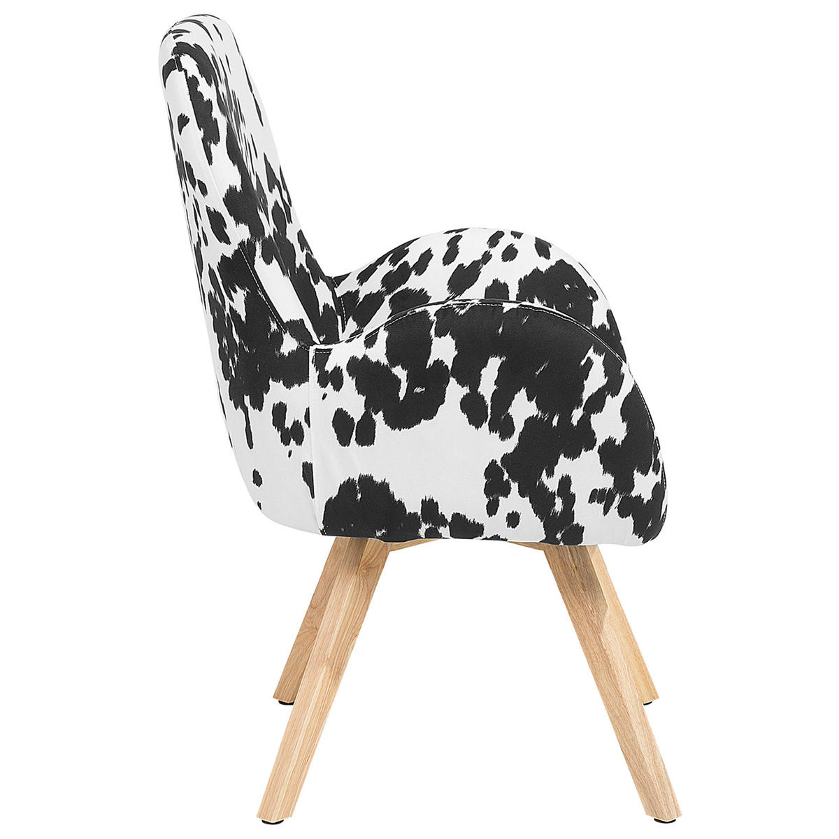 SESSEL Polsterbezug Schwarz Bjarn - Schwarz, Holz/Textil (60/90/55cm) - Beliani