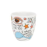 MINI-BECHER OHNE OHR Meant To Be in Bunt - 200 ml - Multicolor, Keramik (0.2L) - Blond Amsterdam