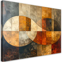 LEINWANDBILD Abstraktion 45x30cm - Braun, Textil (45/30cm) - Feeby