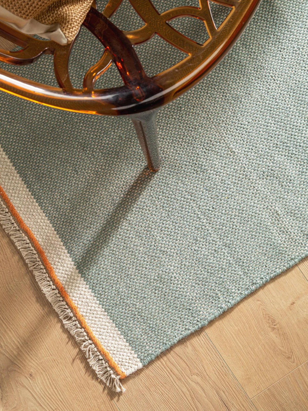 WOLLTEPPICH-LÄUFER Karla Mint 80x250 cm - Mintgrün, Textil (80/250cm) - benuta Pop