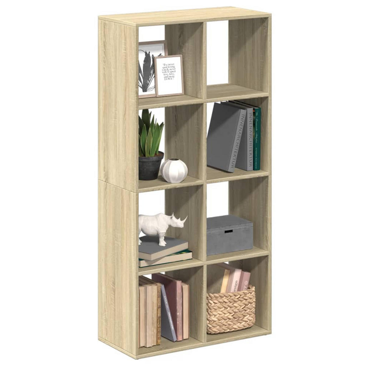 RAUMTEILER-BÜCHERREGAL Sonoma-Eiche 69,5/29/137,5 Cm - Sonoma Eiche, Holzwerkstoff (69.5/137.5/29cm) - vidaXL