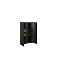 KOMMODE Onyx Schwarz 60/87/34 - Schwarz, Holzwerkstoff (60/87/34cm) - RAUMHIRSCH FURNITURE