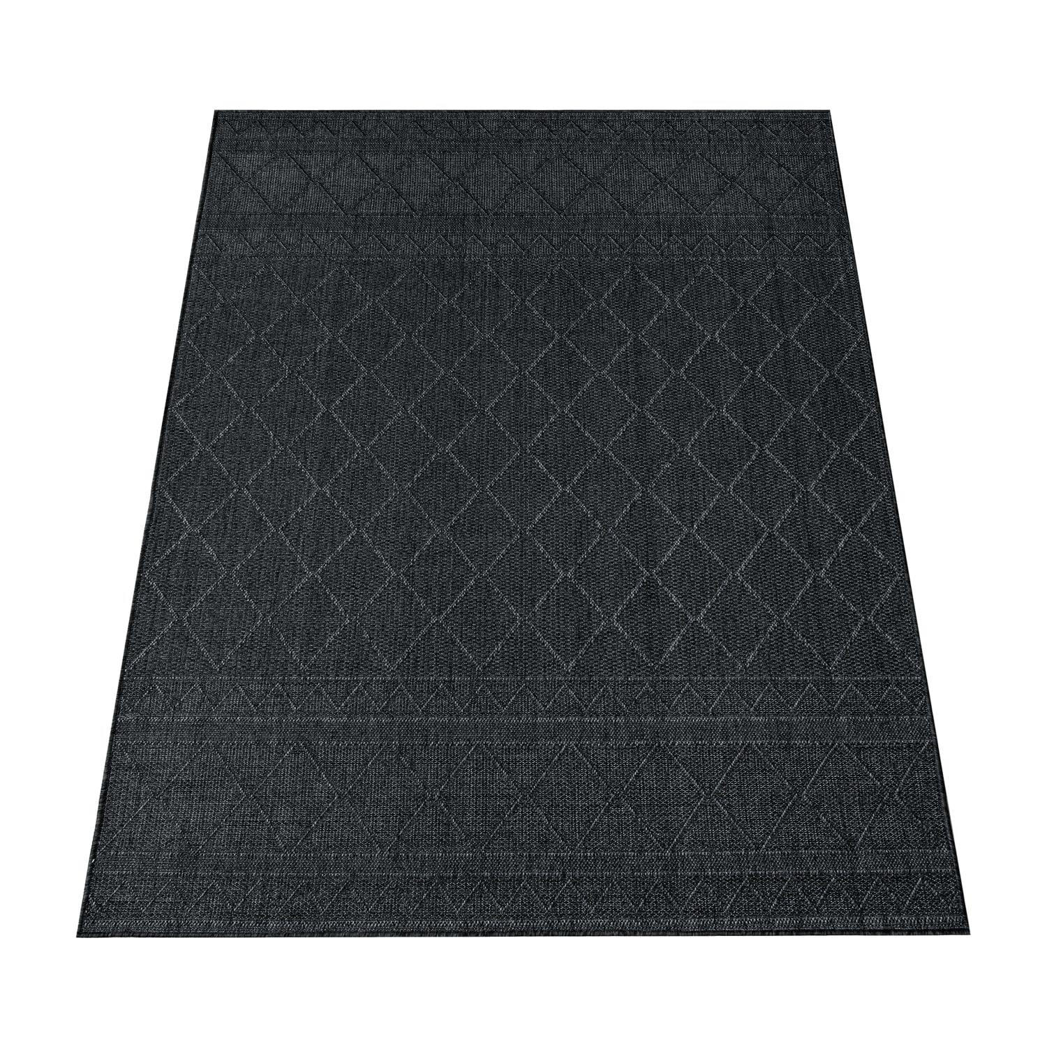 OUTDOORTEPPICH 80/250 cm Vermont 191 - Anthrazit, Kunststoff (80/250cm) - Paco Home