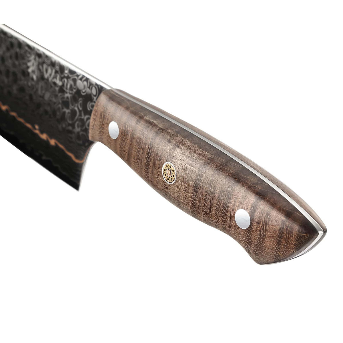 NAKIRIMESSER 18 cm - Kupferfarben, Holz/Metall (1cm) - Wakoli