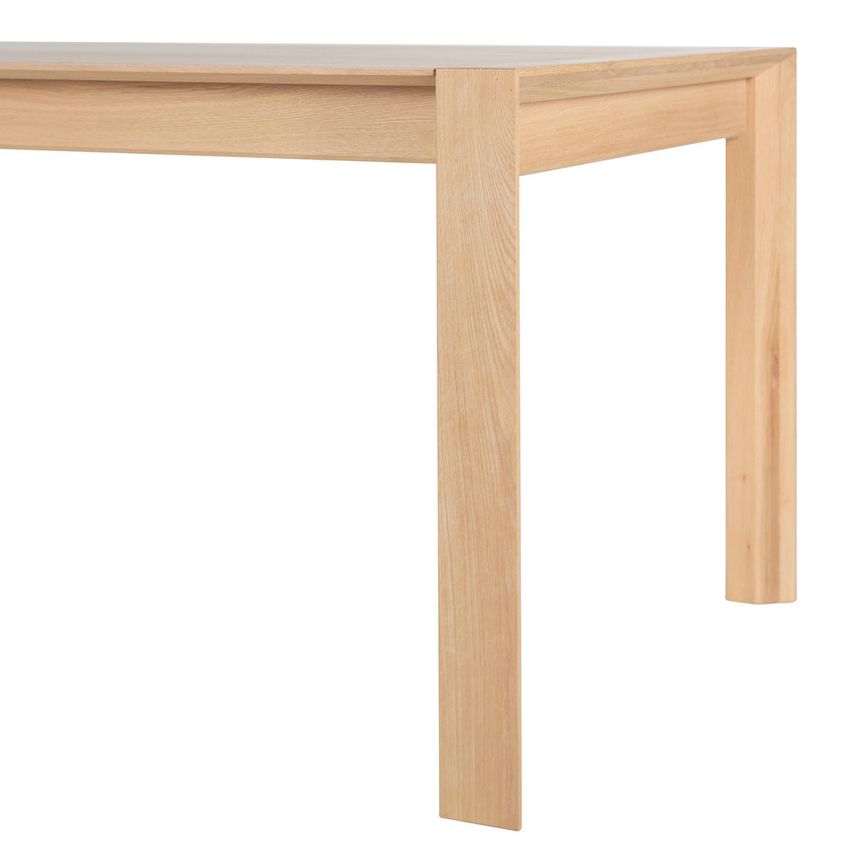 ESSTISCH - Eiche teilmassiv - Eichefarben, Holzwerkstoff (90/220/76cm) - home24