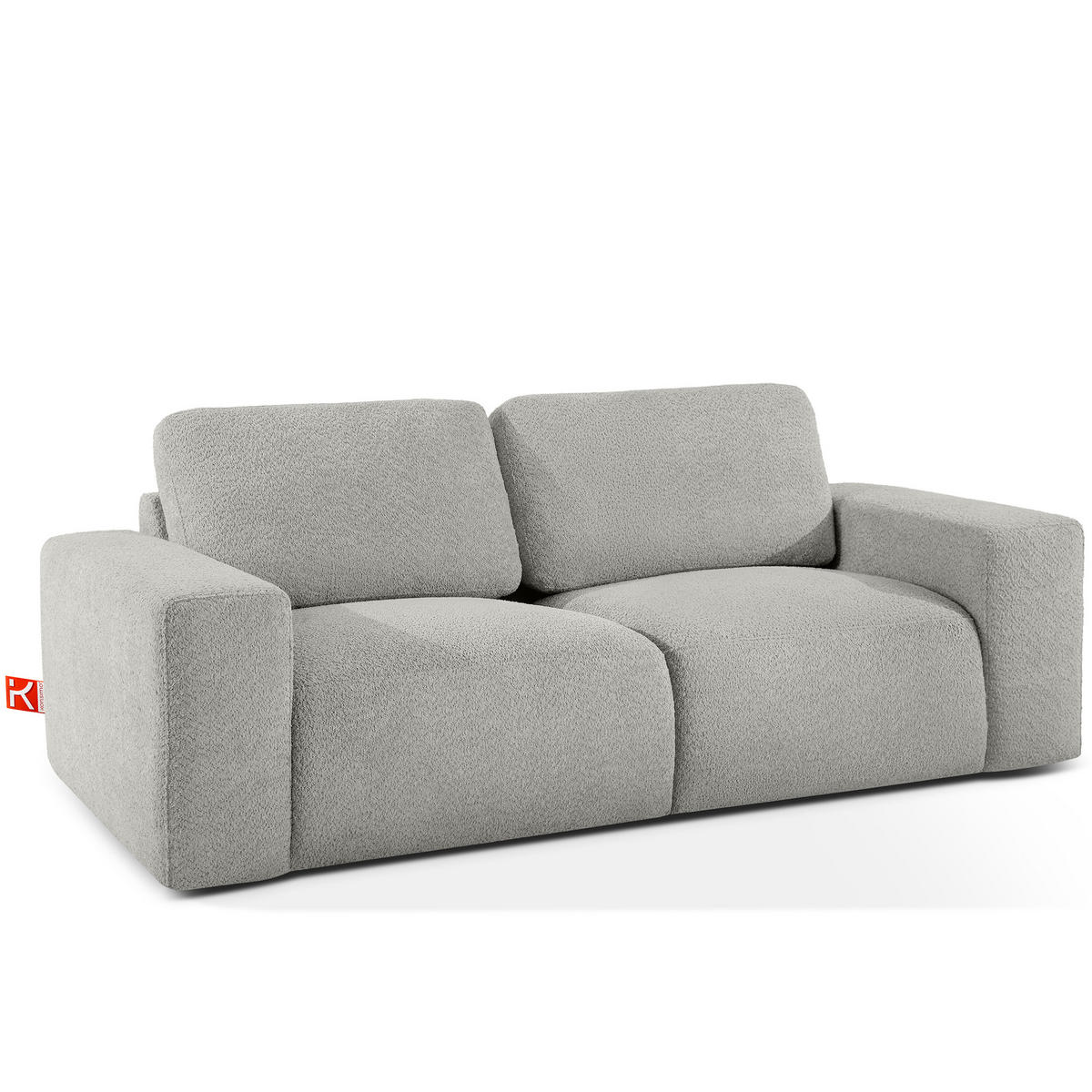 2-SITZER SOFA ZUCCO, Hellaschgrau - Hellgrau, Holz/Holzwerkstoff (212/85/100cm) - KONSIMO®