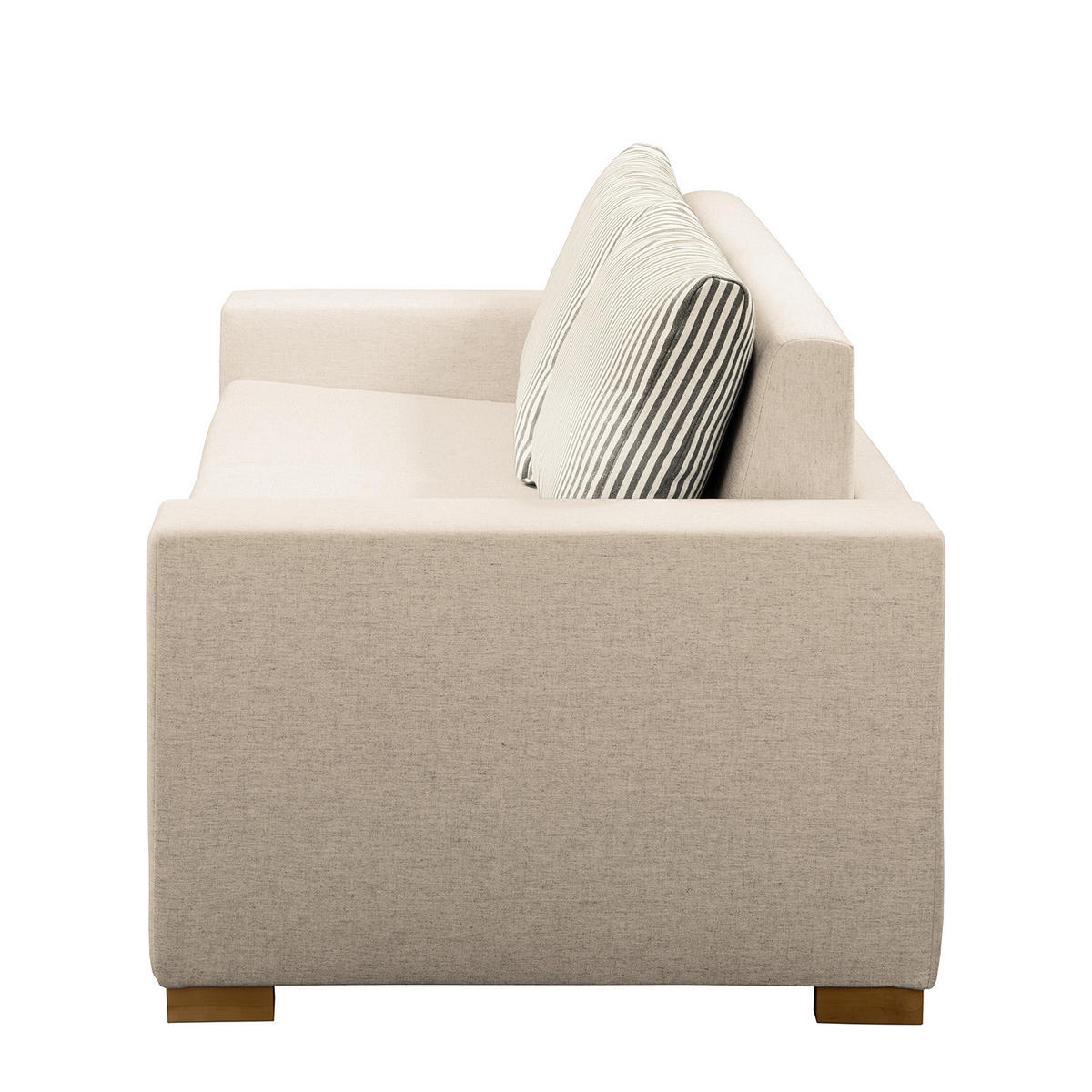 SCHLAFSOFA - Hellbraun/Kaschmir, Textil (153/90/90cm) - home24
