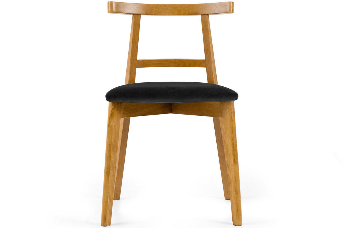 ESSTISCHSTÜHLE LILIO 2 St Vintage, Graphit / hell Eiche - Hellbraun/Dunkelgrau, Holz/Textil (47/76/45cm) - KONSIMO®