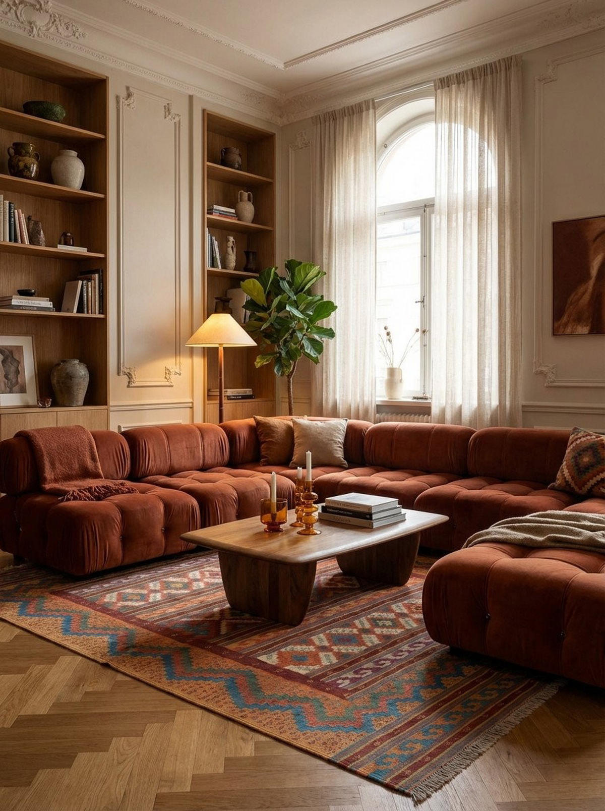 HANDWEBTEPPICH Sumak Sirdjan Kelim Bunt 234/156 cm Schurwolle - Multicolor, Textil (156/234cm) - Looma