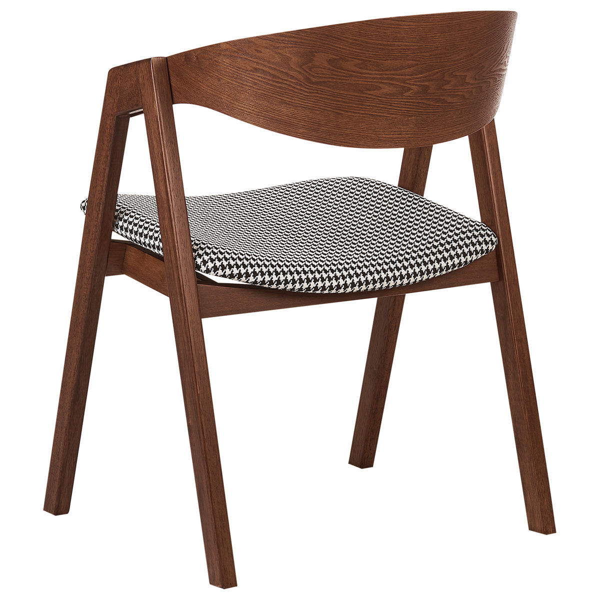 ESSZIMMERSTUHL 2er-Set Braun Yuba - Schwarz/Braun, Holzwerkstoff (56/79/44cm) - Beliani