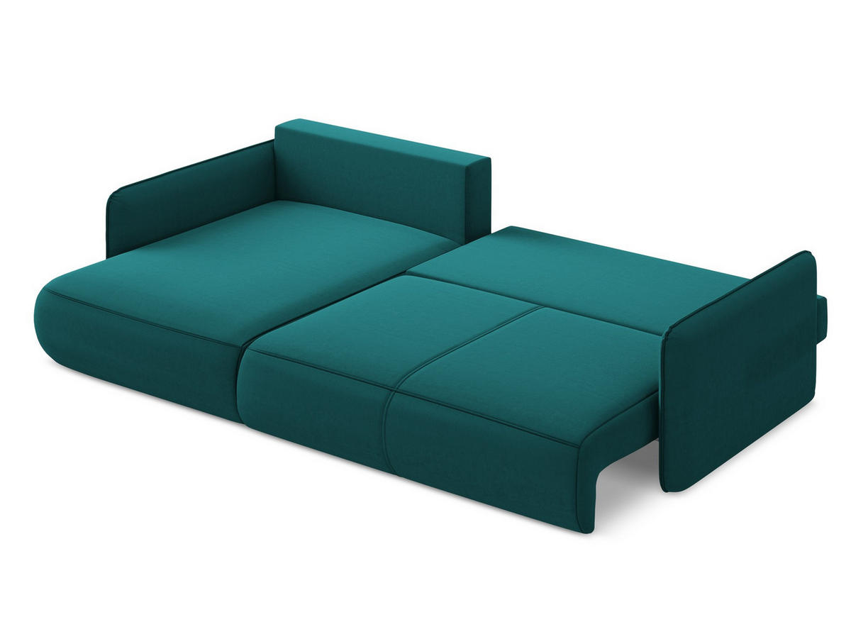 ECKSOFA mit Schlaffunktion Samt Stoff Grau - Dunkelgrau/Schwarz, Kunststoff/Textil (149/240cm) - Makamii