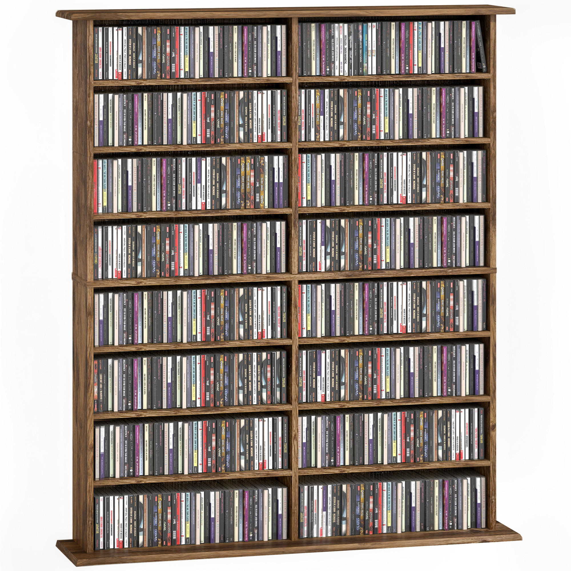 CD-REGAL DE-14530 16 Fächer, verstellbare Böden Marron - Braun, Holzwerkstoff (24/126.3/106.5cm) - ComfortXL