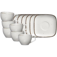 ESPRESSOTASSEN MIT UNTERTASSEN Casa beige 80 ml 6er Set - Beige, Keramik (0.08L) - Ritzenhoff Breker