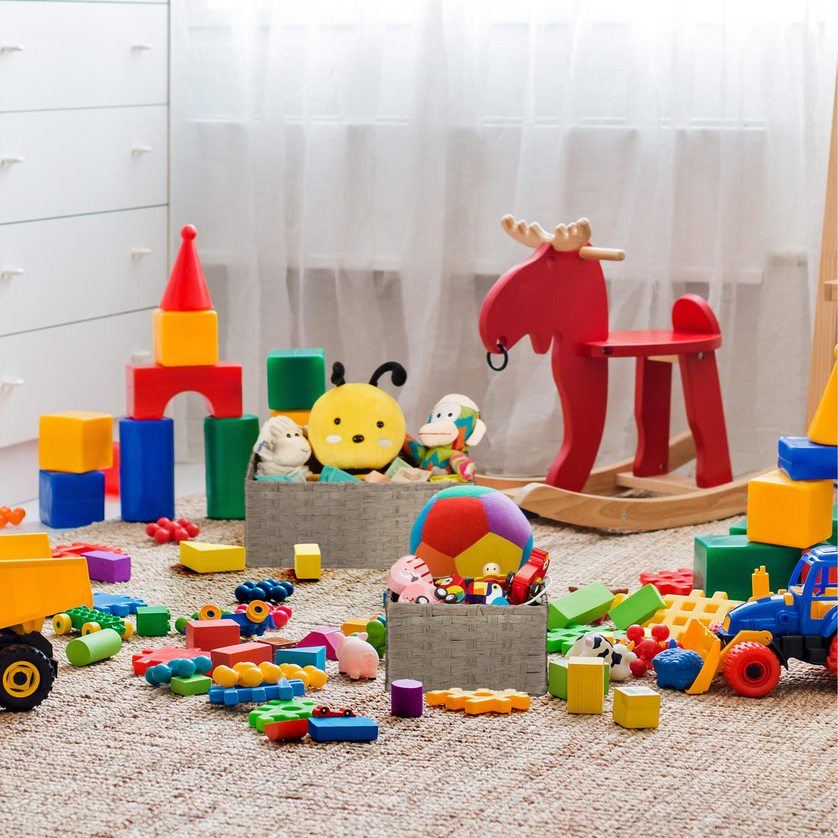 3TLG.AUFBEWAHRUNGSKORB Set - Grau, Papier/Metall (24.5/35/14cm) - Relaxdays