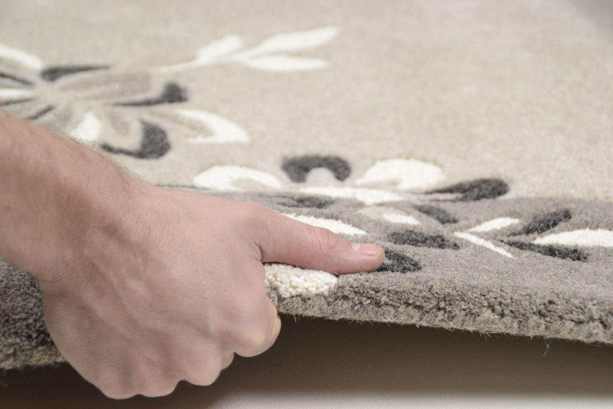 TUFTTEPPICH Napura 90x160 cm - Grau, Textil (90/160cm) - THEKO