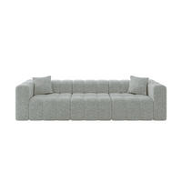 POHOVKA 3-MÍSTNÁ DONY-3 315x90x71 cm Zelená Žinylka - černá/mátově zelená, kompozitní dřevo/textil (315/71/90cm) - ALTDECOR