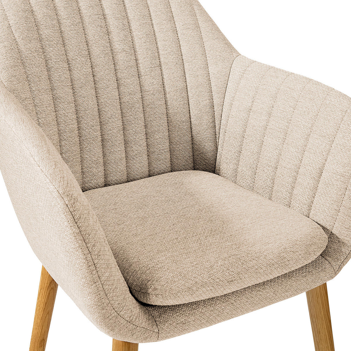 ARMLEHNENSTUHL - Typ A - Beige, Textil (57/83/61cm) - home24