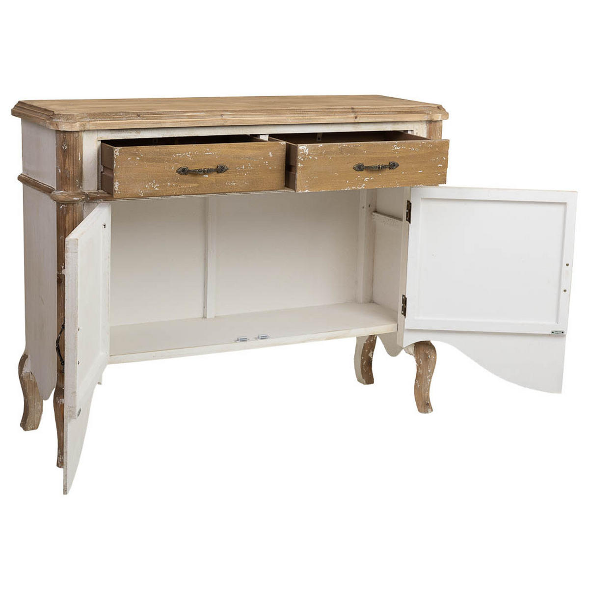 SIDEBOARD aus Holz 120x38x92 cm - Braun, Holz (120/92/38cm) - Wanderlust