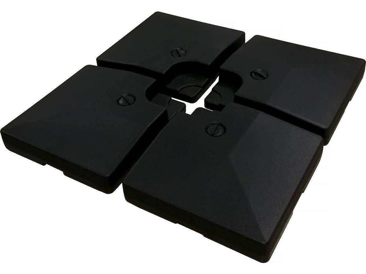 SONNENSCHIRM sun 4 luxe Schwarz - Schwarz, Metall (400/300cm) - Habitat Garten