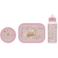 LUNCHSET Campus Fairy Garden 3er Set - Pink/Rosa, Kunststoff (1/1/1cm) - Mepal