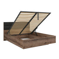 BOXSPRING POSTEĽ 160/200 Romane Drevo - hnedá, kompozitné drevo (160/200cm) - Petits-meubles