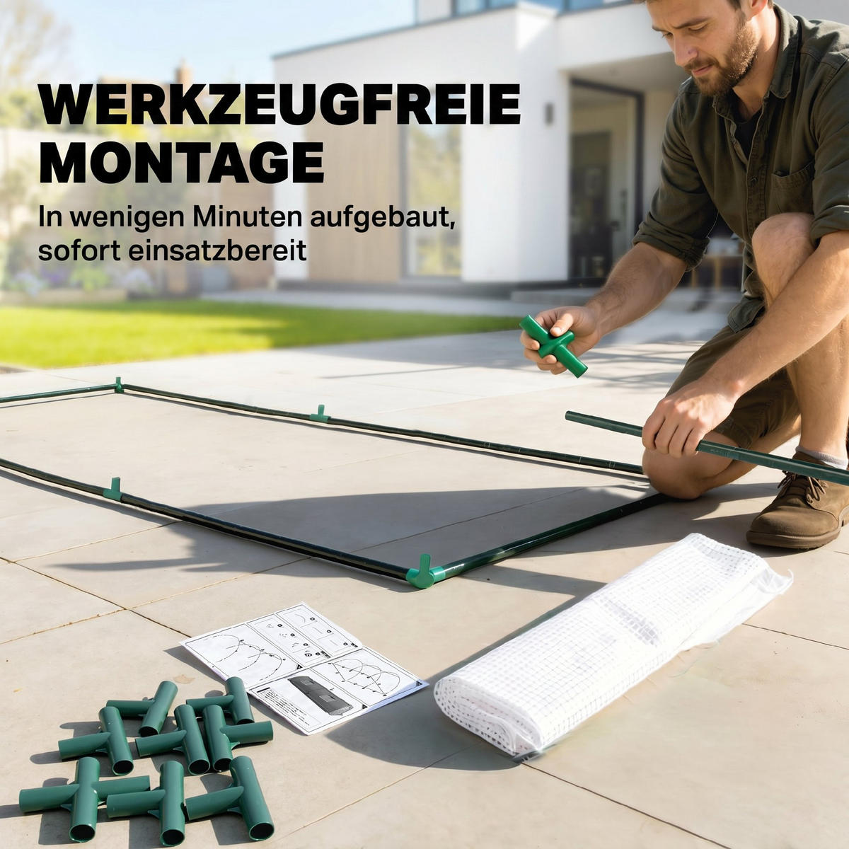 GEWÄCHSHAUS, 200L x 80B x 45H cm - Weiß, Metall (80/45/200cm) - Outsunny