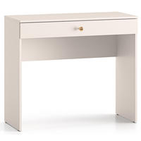 SCHMINKTISCH Selgin Greige 100 cm - Taupe/Goldfarben, Holzwerkstoff/Metall (39.7/100/79cm) - Selsey