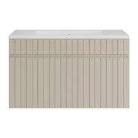 EINZELWASCHTISCH - 80 cm x 46 cm - Holz, Platte - Beige - SATARA - Beige, Holz (80/46/46cm) - Vente-Unique