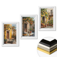 WANDBILDER 3er-Set - 20x30 cm Weißer Rahmen - Zitrusfrüchte, Hofpflanzen - Weiß, Kunststoff (20/30cm) - ArtPrintCave
