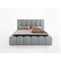 POLSTERBETT VELORA 160x200 GRAU - Grau, Textil (160/200cm) - Luxkor24