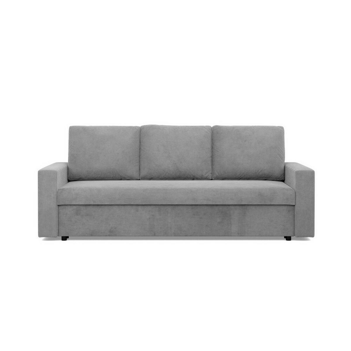 SOFA Neo mit gerader Armlehnen hellgrau - Hellgrau, Textil (220/92/92cm) - SIMKAM Furniture
