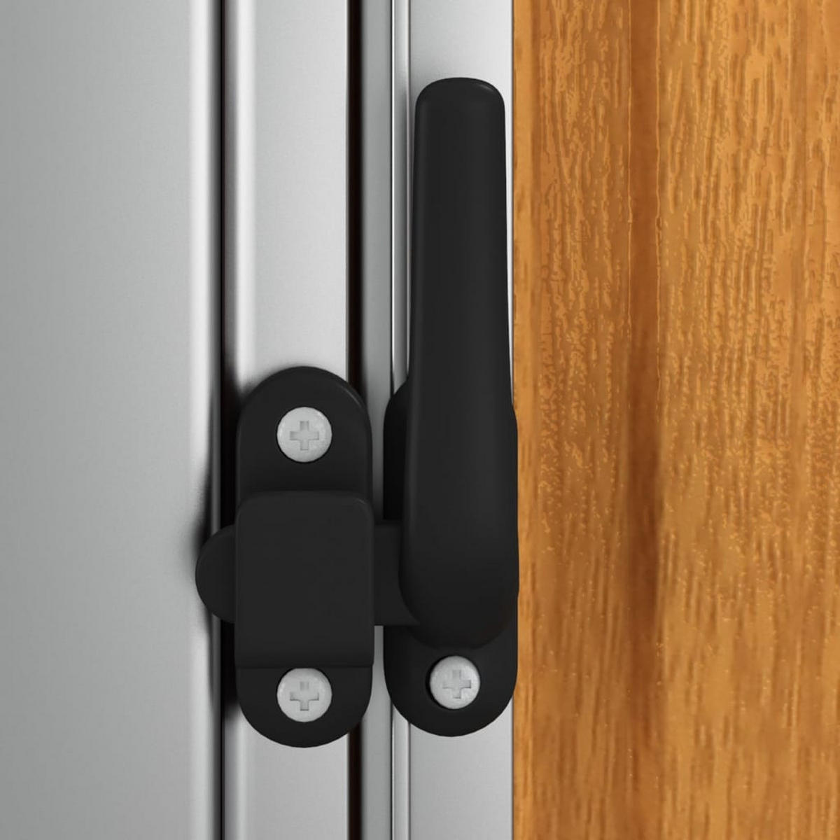 GERÄTESCHUPPEN 180,5/97/209,5 cm, aus Verzinkter Stahl, Holzoptik - Braun, Metall (180.5/209.5/97cm) - vidaXL