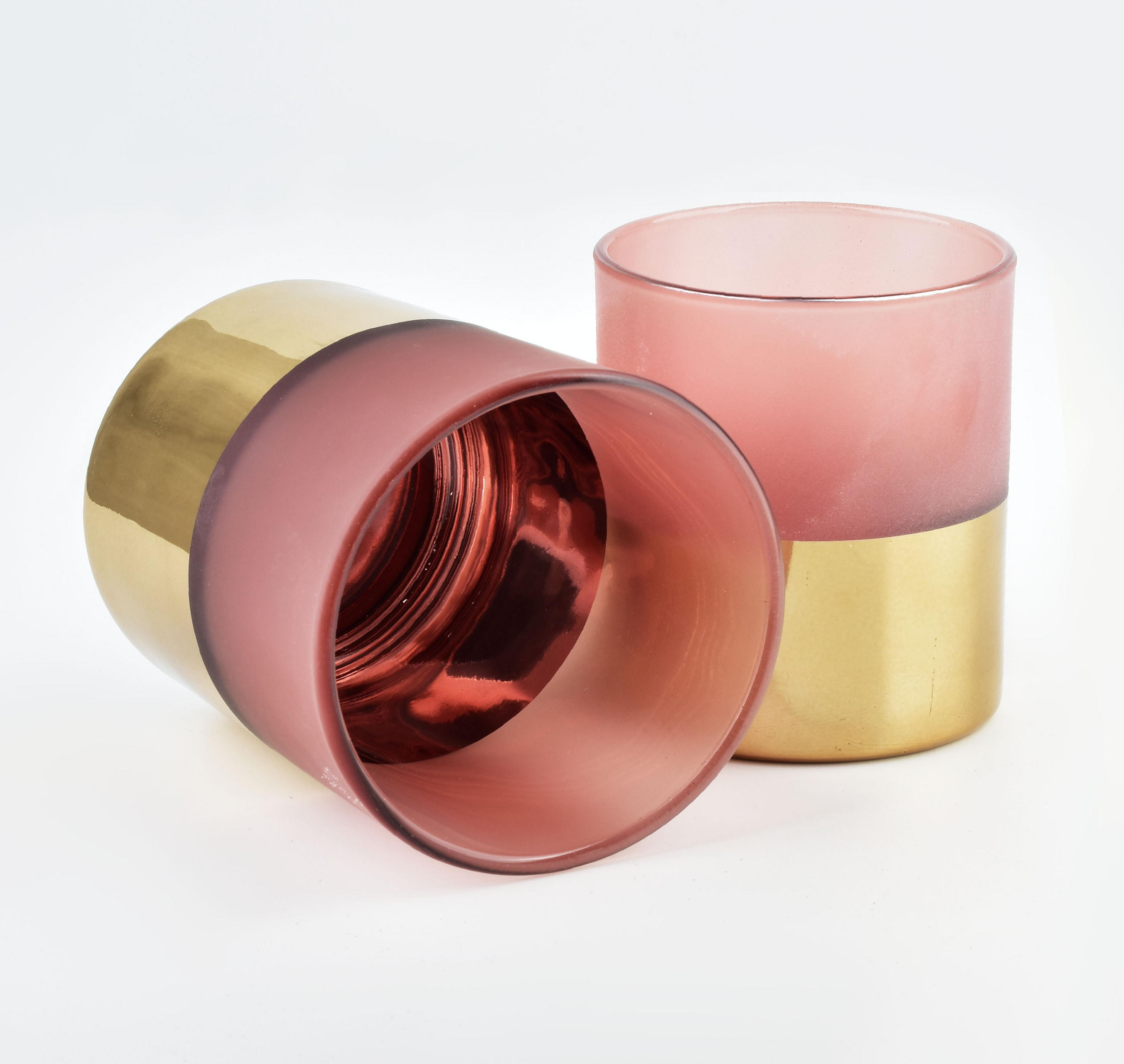 KERZENHALTER Rita Gold 10/10/12.5 cm Glas - Goldfarben, Glas (10/12.5/10cm) - Mondex