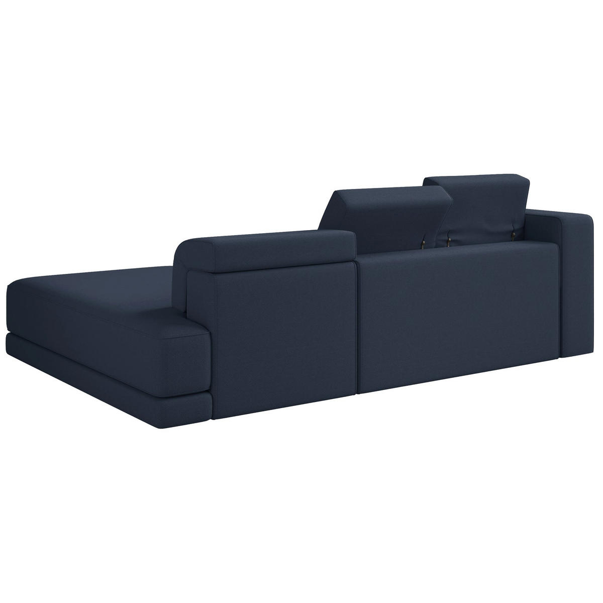 ECKSOFA Novals L-Form, 4-Sitzer, rechts 278 cm - Schwarz/Dunkelblau, Holz/Kunststoff (168/278cm) - Selsey
