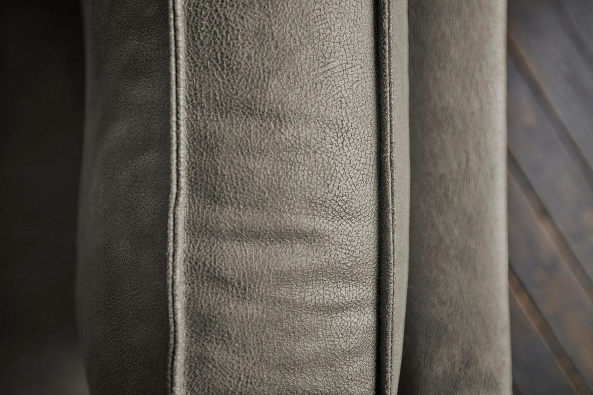 ECKSOFA VILNIUS Anthrazit Kunstleder - Anthrazit/Schwarz, Textil (290/217cm) - KAWOLA