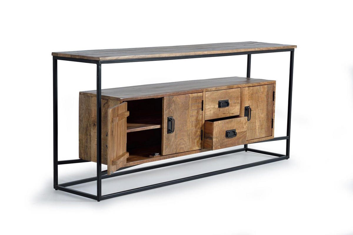 SIDEBOARD aus Mangoholz - Braun, Holz (40/80/180cm) - Giner y Colomer