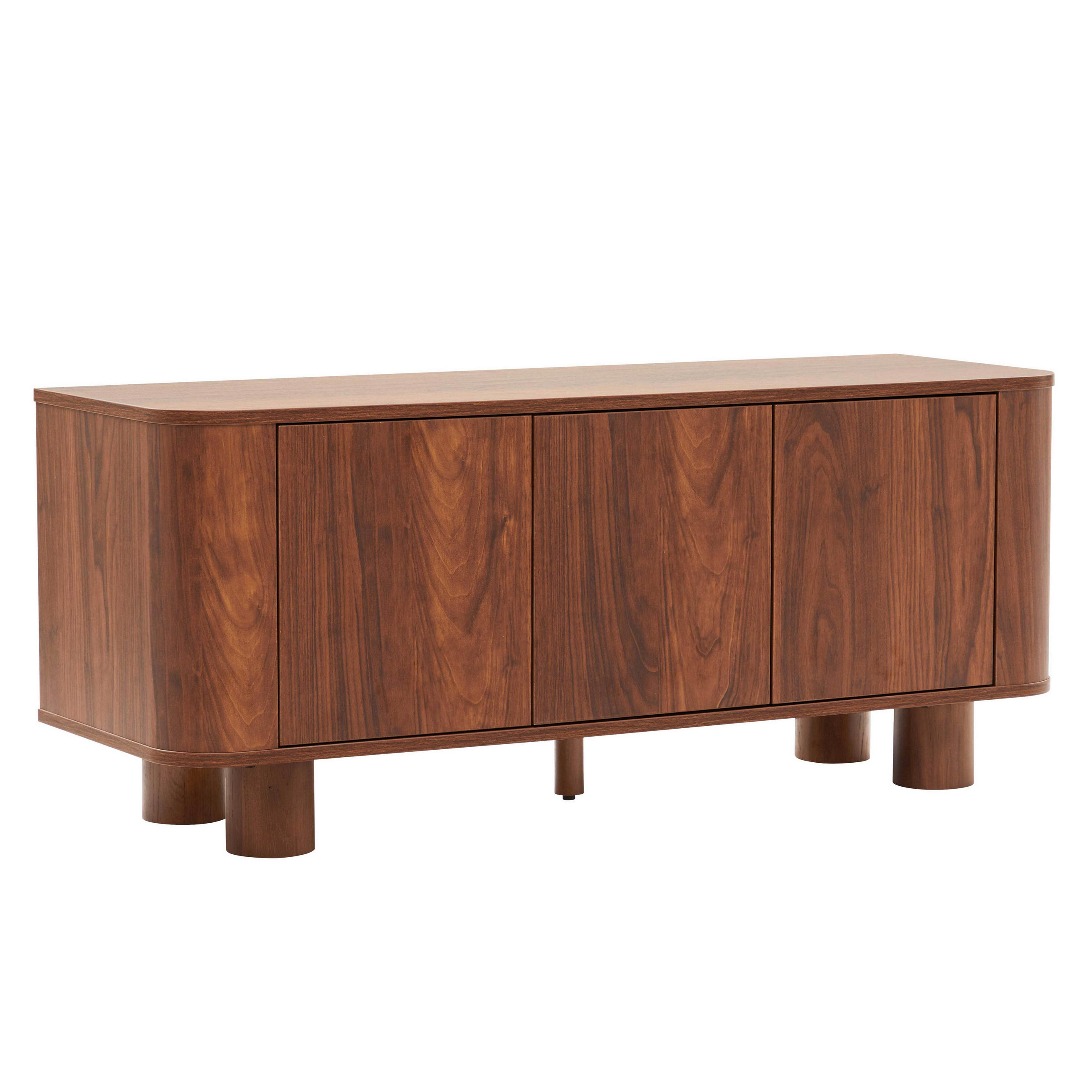 TV-SCHRANK 120 cm, dunkles Holz - Braun, Holz (40/50/120cm) - Oviala