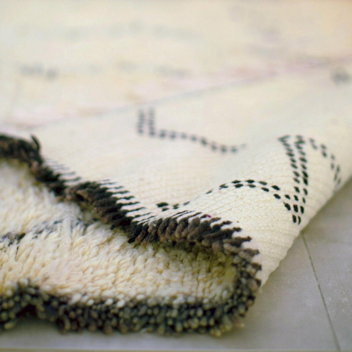 BERBERTEPPICH marokkanisch schwarz weiß Medina beige - Beige, Naturmaterialien (250/350cm) - AFK Living