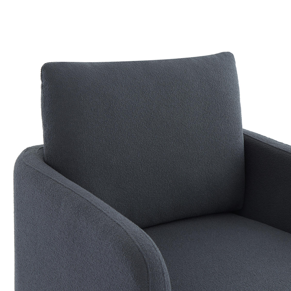 DESIGNER-SESSEL Emma mausgrauer - Schwarz/Grau, Holz/Holzwerkstoff (71/81/75cm) - Sicaan