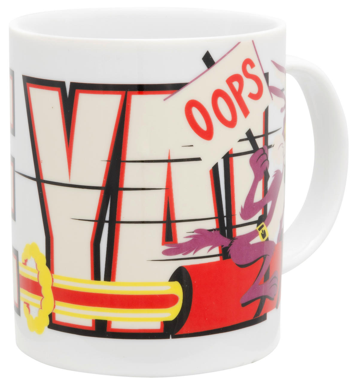 KAFFEEBECHER Looney Tunes Road Runner & Coyote - See ya! Weiß 320 ml - Multicolor, Keramik (0.32L) - Looney Tunes