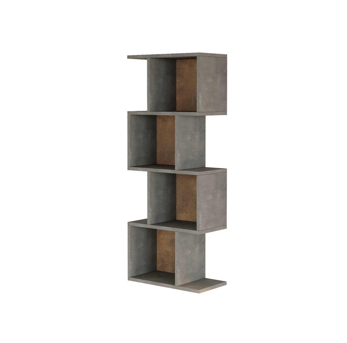 WANDREGAL 50/25/125 cm - Grau, Holz (50/125/25cm) - Mobili Rebecca
