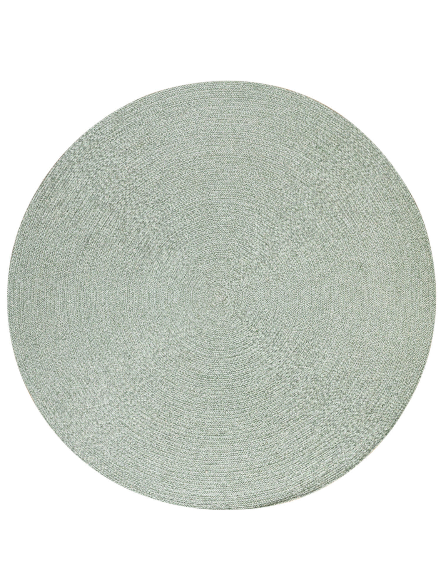 HANDWEBTEPPICH 120/120 cm Bali Plain - Grün, Naturmaterialien (120/120cm) - Steffensmeier