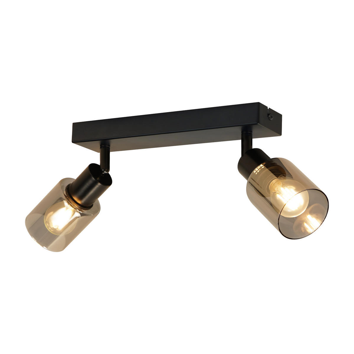 DECKENSTRAHLER Leuchthard 19/15/26 cm - Schwarz, Metall (26/19/15cm) - ZMH