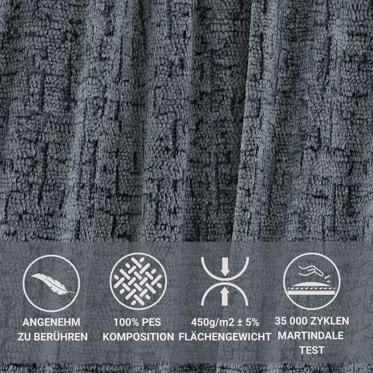BOXSPRINGBETT Nocturne Blau Grau 200/200 cm - Blaugrau/Schwarz, Holz/Holzwerkstoff (200/200cm) - Maison de Reve
