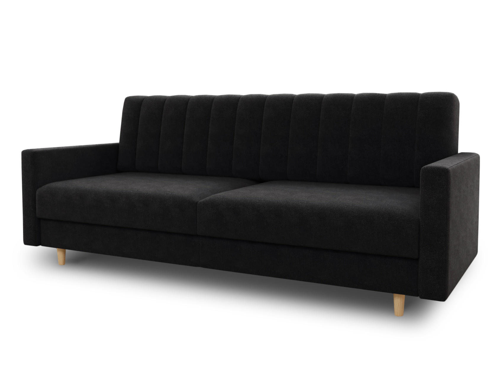 XXXLutz Schlafsofa Schwarz 214x86x90 cm