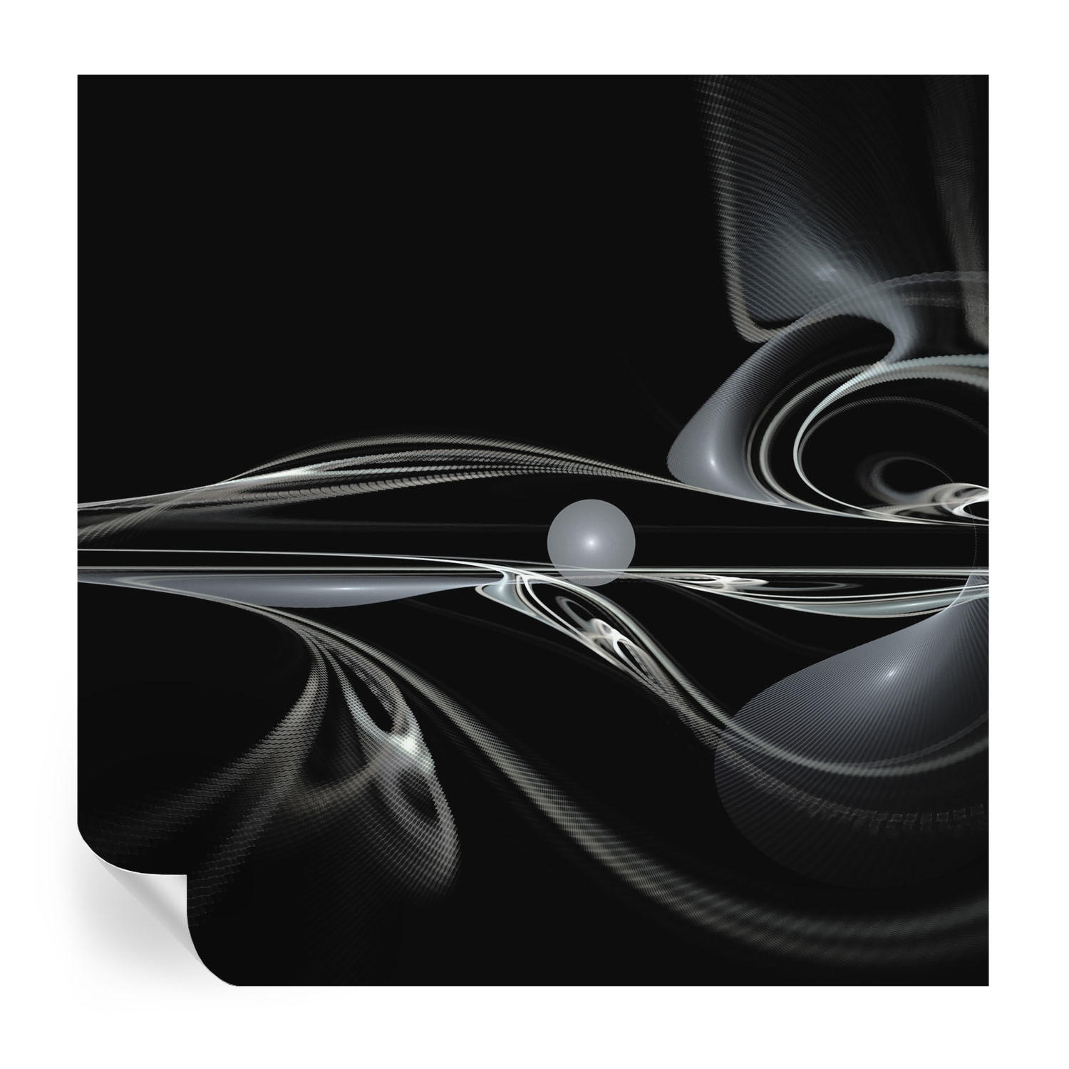 FOTOTAPETE 250x250 cm - Flüssigkeitsleitungen - Schwarz, Textil (250/250cm) - Wallfluent