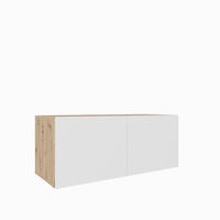 TV-SCHRANK Leo 100 cm, zweitürig, artisan, weiß - Eiche Artisan/Weiß, Kunststoff (100/40/41cm) - Margaret Hadas24